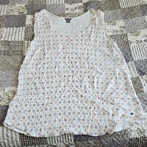 Eddie Bauer White Relaxed Sleeveless Blouse
